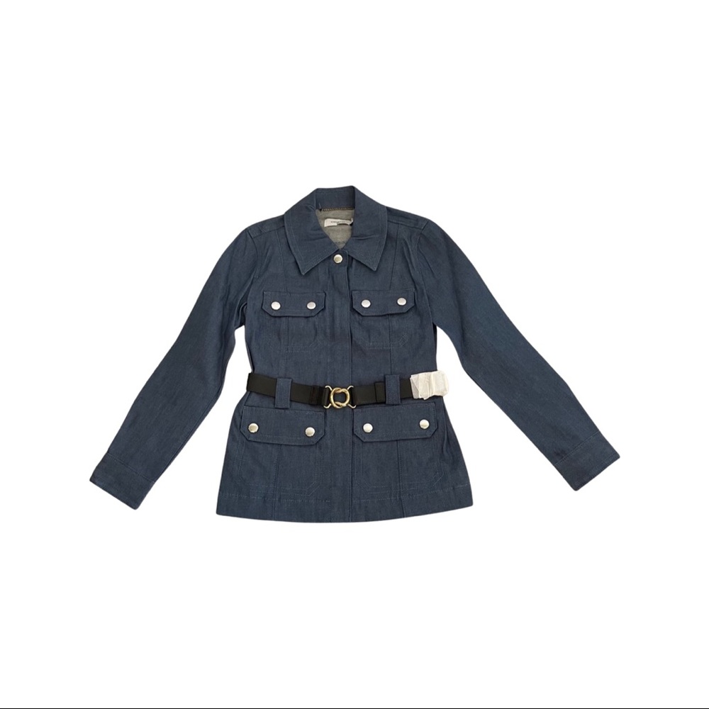 NWT COACH denim jacket. Size 0